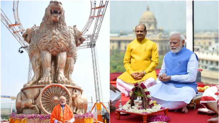 Supreme Court dismiss plea against National Emblem installed atop Central Vista no violation of State Emblem of India act ckm Supreme Court dismiss plea against National Emblem installed atop Central Vista no violation of State Emblem of India act ckm