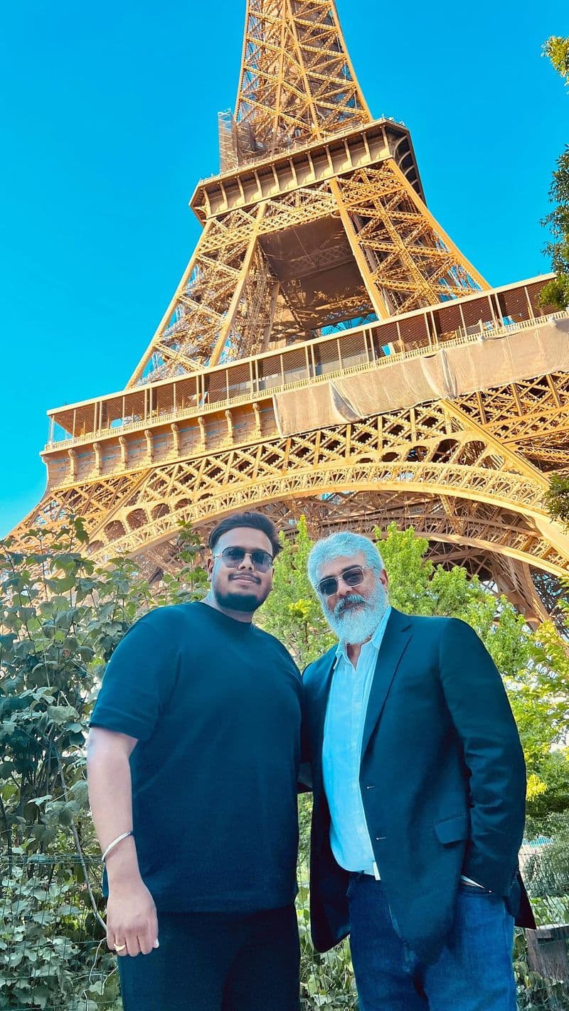 Thala Ajith Kumar goes to Paris Eiffel Tower video goes viral on social media