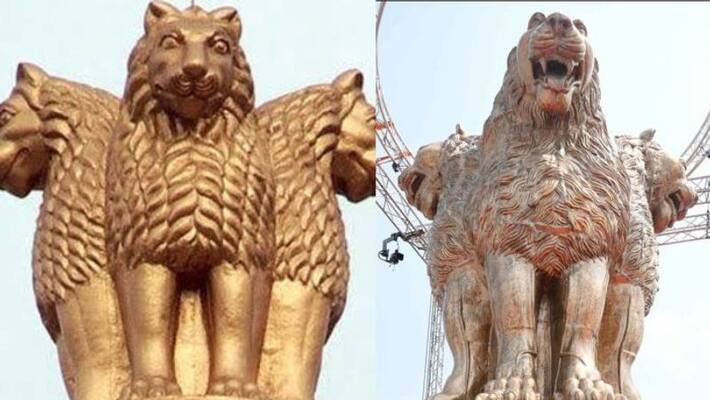 Calm lions vs 'ferocious' lions: Govt tames Opposition uproar over national emblem Calm lions vs 'ferocious' lions: Govt tames Opposition uproar over national emblem