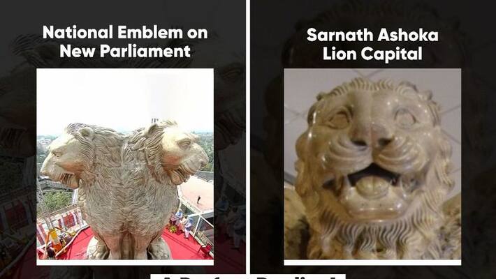 national emblem row lion of sarnath vs lion of new parliament building hardeep puri explain difference bsm national emblem row lion of sarnath vs lion of new parliament building hardeep puri explain difference bsm