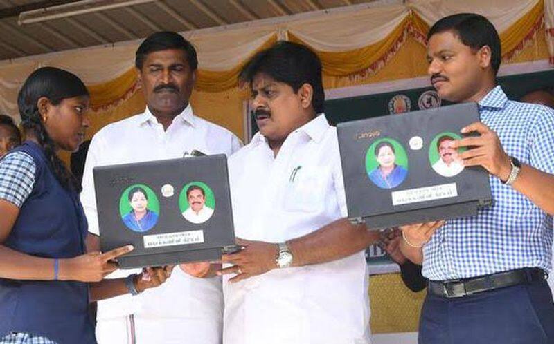 Tamil Nadu government order to remove Jayalalitha and EPS image from free laptop