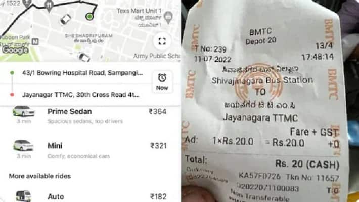 Bengaluru commuter share just 20 rupees ticket and Ola and uber came under fire san Bengaluru commuter share just 20 rupees ticket and Ola and uber came under fire san