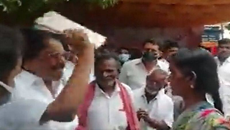A video of Minister KN Nehru attacking a DMK worker at a function held in Salem has created a sensation