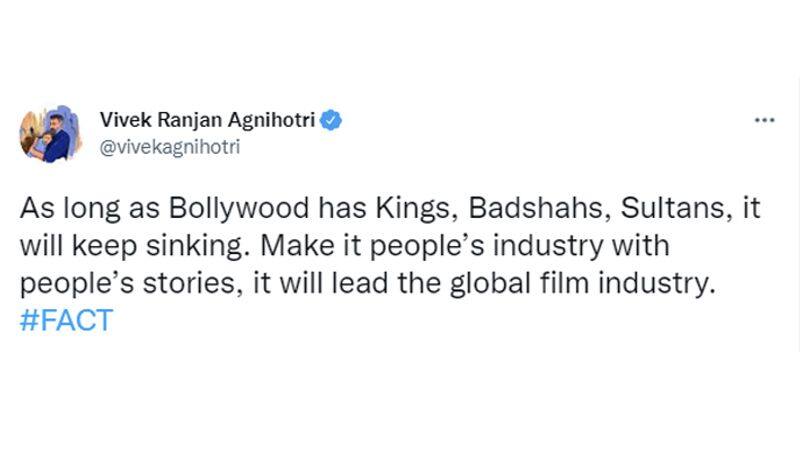 Filmaker Vivek Agnihotri got trolled back for trolling Shahrukh and Salman AKA