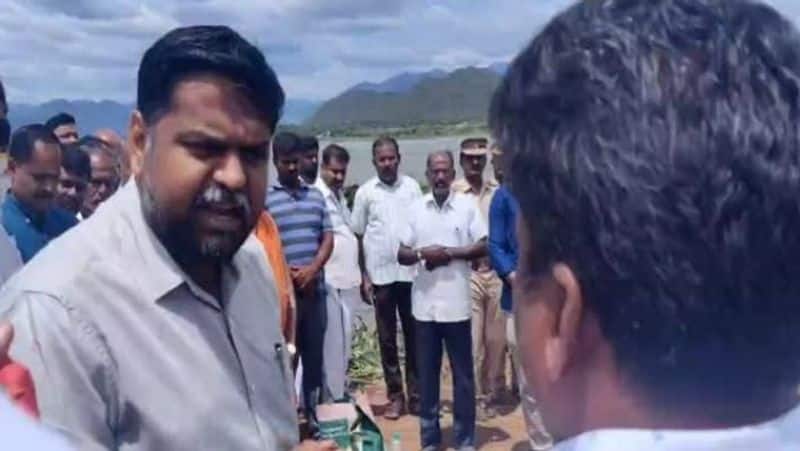 Dharmapuri MP Senthil kumar insulting government officials at the inauguration of renovation works viral video