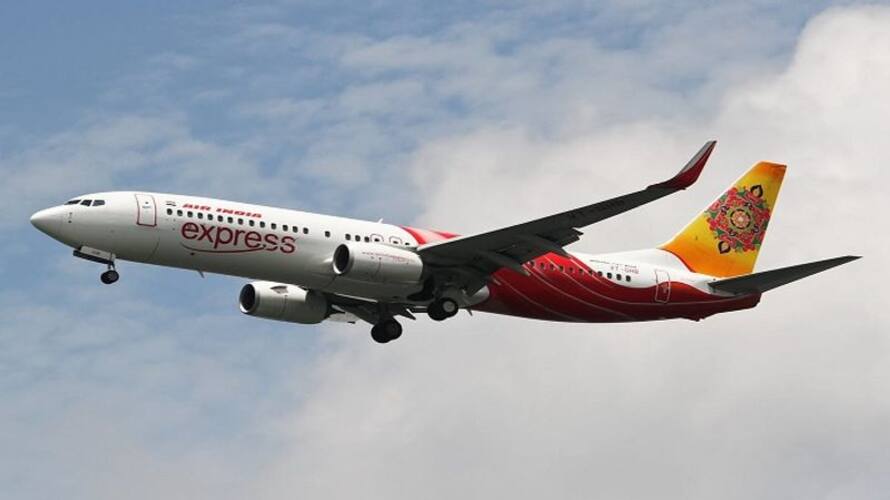 Air India express flight return after found fire in Engine Air India express flight return after found fire in Engine