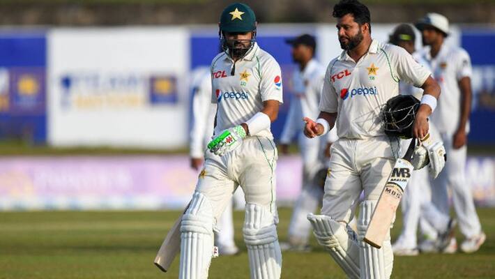 Babar Azam ton helps pakistan to reduce lead against Sri Lanka Babar Azam ton helps pakistan to reduce lead against Sri Lanka