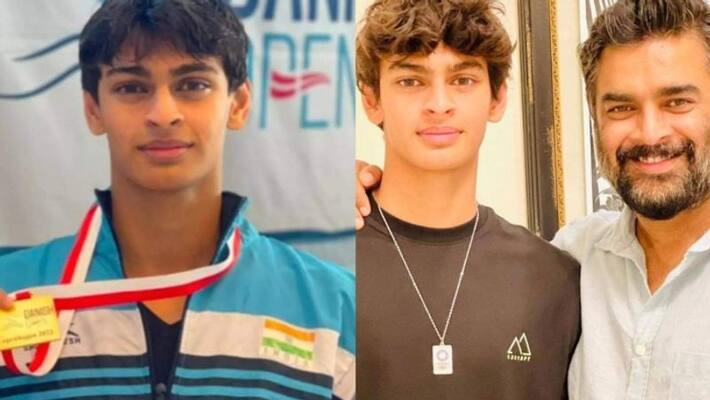Madhavan son Vedaant breaks National Junior record Madhavan son Vedaant breaks National Junior record