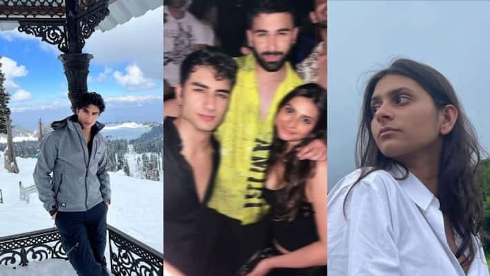 Ibrahim Ali Khan and Mahika Rampal was caught sharing an intimate moment anbsd Ibrahim Ali Khan and Mahika Rampal was caught sharing an intimate moment anbsd