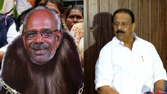 K Sudhakaran against M M Mani, Manis face is similar to chimpanzee K Sudhakaran against M M Mani, Manis face is similar to chimpanzee