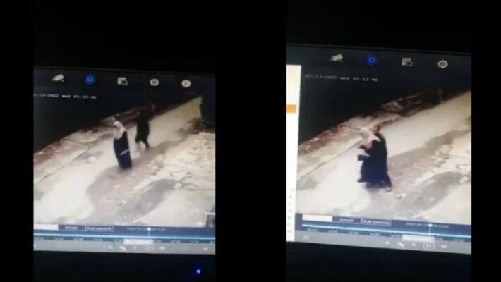 CCTV visuals of Pakistan man who molested burqa clad woman in daylight CCTV visuals of Pakistan man who molested burqa clad woman in daylight