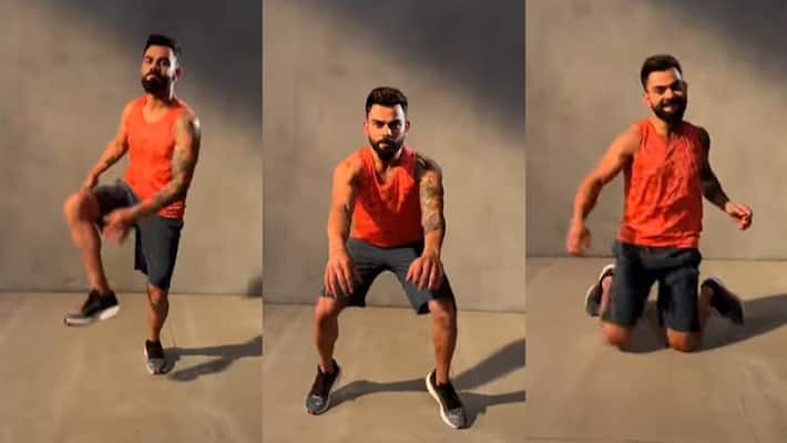 Virat Kohli share his exercise Dance moves on instagram video goes viral spb Virat Kohli share his exercise Dance moves on instagram video goes viral spb