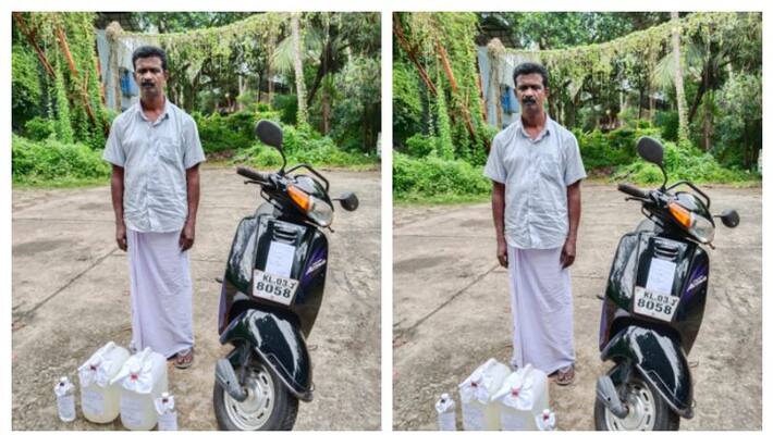 Man held with 20 litre illegal liquor Man held with 20 litre illegal liquor