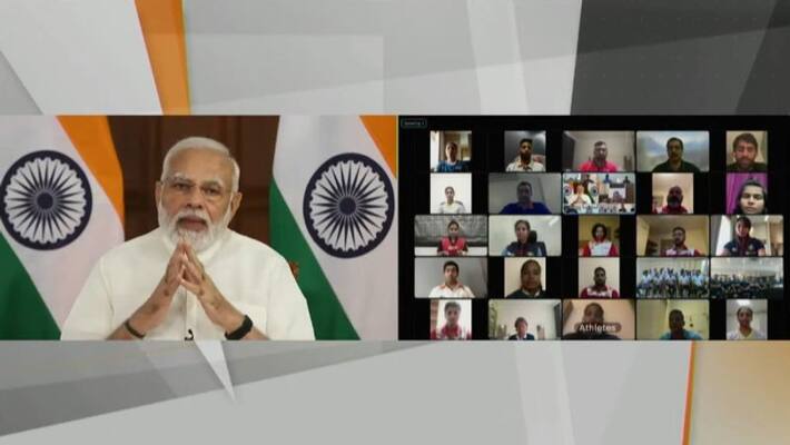 PM Narendra Modi boosts confidence of Indian athletes participating in Commonwealth Games 2022 spb PM Narendra Modi boosts confidence of Indian athletes participating in Commonwealth Games 2022 spb