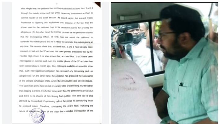no conspiyacy to murder attempt evident on sabarinath whats app chat, court says on bail order no conspiyacy to murder attempt evident on sabarinath whats app chat, court says on bail order