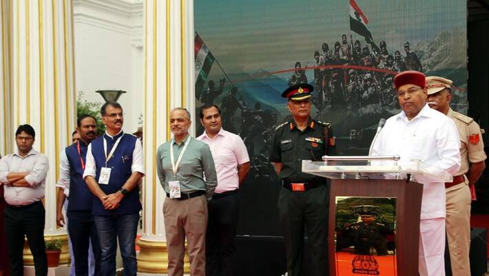 India at 75 Karnataka Governor Thawar Chand Gehlot Launches Amrit Mahotsav Yatra Organized By Asianet Suvarnanews NCC from Bengaluru mda India at 75 Karnataka Governor Thawar Chand Gehlot Launches Amrit Mahotsav Yatra Organized By Asianet Suvarnanews NCC from Bengaluru mda