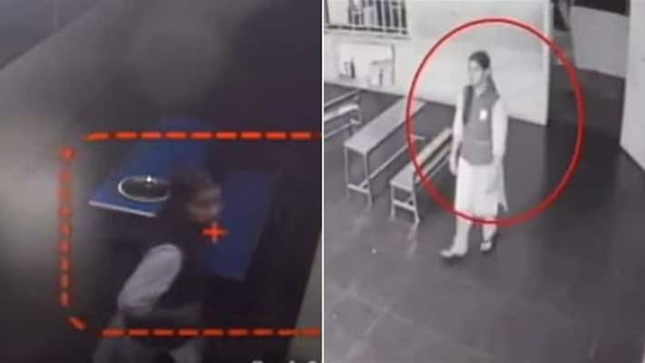 Kallakurichi Srimathi walking in school before her death CCTV footage released Kallakurichi Srimathi walking in school before her death CCTV footage released