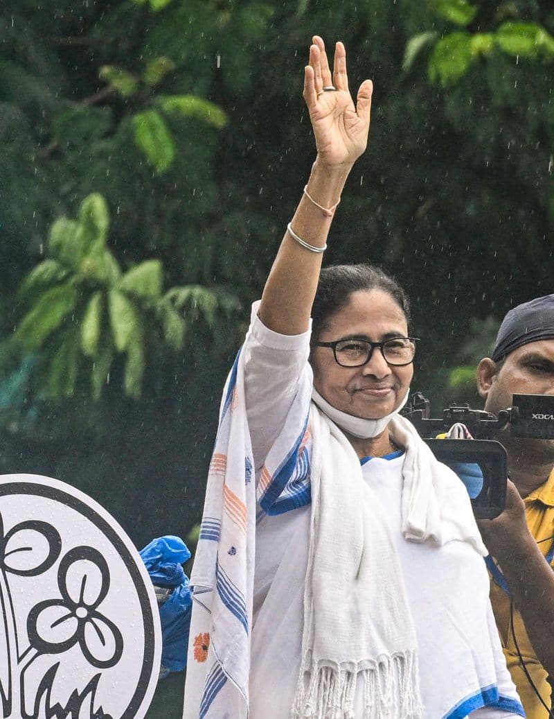 I dare the BJP to arrest me; allegations of asset increase are baseless,' Mamata says.