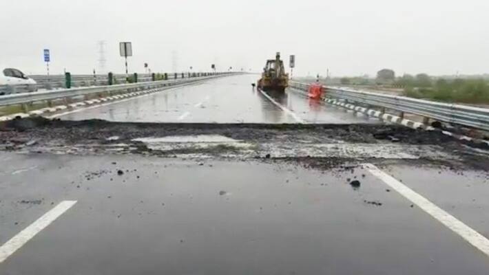 could not take 5 days of rain bjp mp on up bundelkhand expressway inaugurated by pm modi bsm could not take 5 days of rain bjp mp on up bundelkhand expressway inaugurated by pm modi bsm