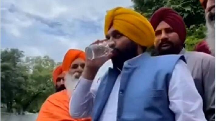 bhagwant mann hospitalised days after drinking water ash bhagwant mann hospitalised days after drinking water ash