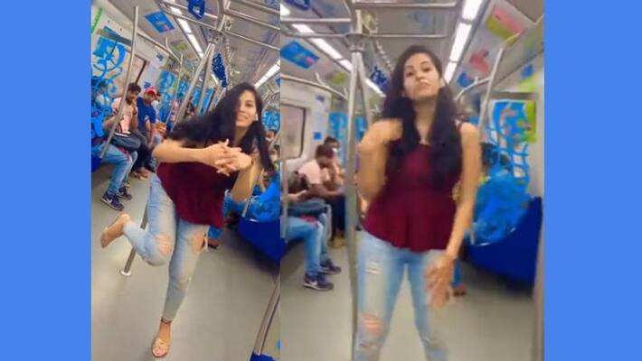Instagram dance reel inside metro gone viral Hyderabad woman in trouble Instagram dance reel inside metro gone viral Hyderabad woman in trouble