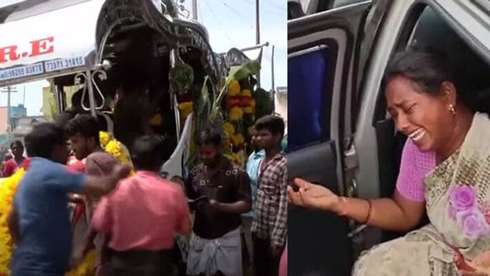 Kallakurichi girl suicide... A crying mother beat her chest at her daughter's funeral Kallakurichi girl suicide... A crying mother beat her chest at her daughter's funeral