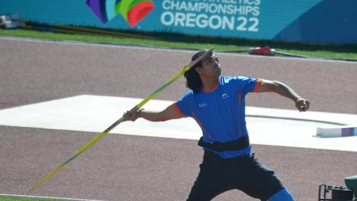 Neeraj Chopra wins silver medal in his maiden World Championships Neeraj Chopra wins silver medal in his maiden World Championships