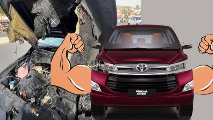Kia Seltos fire story twist with Toyota Innova Crysta Kia Seltos fire story twist with Toyota Innova Crysta