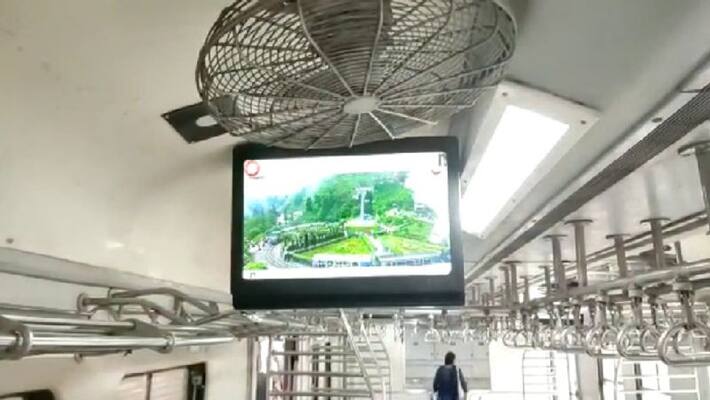 Television has been started in local trains of Eastern Rail ANBSS Television has been started in local trains of Eastern Rail ANBSS