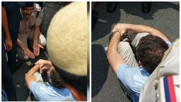 delhi police tried to arrest rahul gandhi over vijay chowk protest