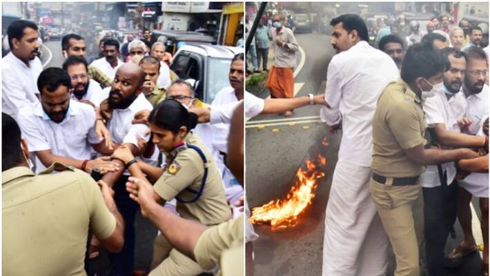 youth congress fire accident in palakkad youth congress fire accident in palakkad