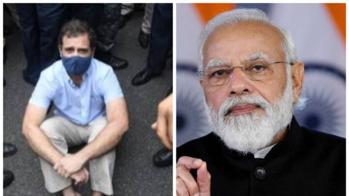rahul gandhi strongly criticise modi rahul gandhi strongly criticise modi