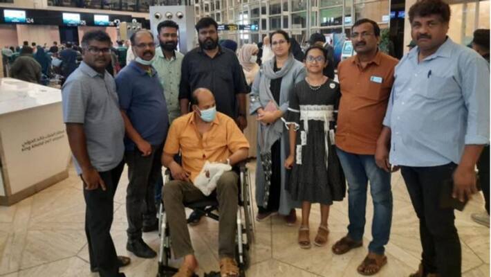malayali expat who was suffering from stroke brought to kozhikode for further treatment malayali expat who was suffering from stroke brought to kozhikode for further treatment