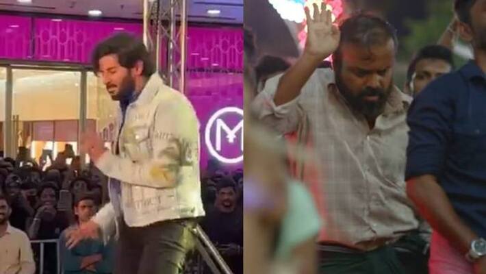 Dulquer Salmaan Devadoothar Paadi Version dance in Sita Ramam promotion Dulquer Salmaan Devadoothar Paadi Version dance in Sita Ramam promotion