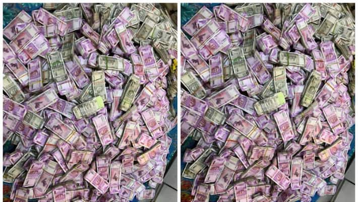 During the search operation of the ED, crores of rupees were recovered from the house of a transport businessman in Gardenrich During the search operation of the ED, crores of rupees were recovered from the house of a transport businessman in Gardenrich