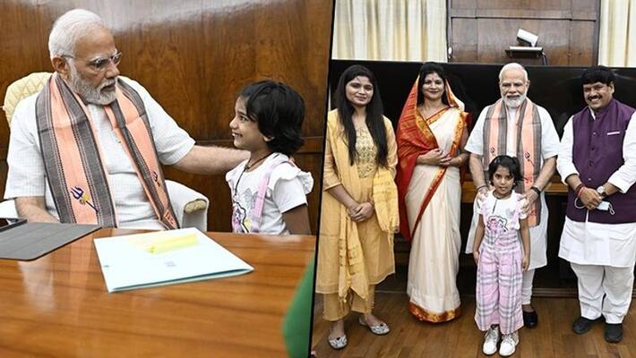 PM Modi asks MP s 8 yr old daughter Do you know what I do know her adorable answer gcw PM Modi asks MP s 8 yr old daughter Do you know what I do know her adorable answer gcw