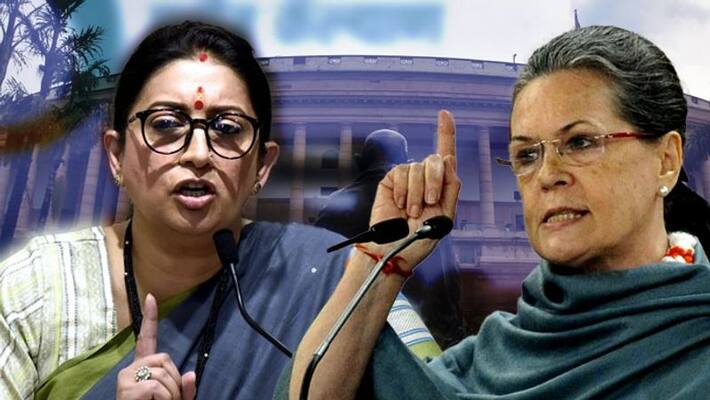 Sonia Gandhi, Smriti Irani face-off in Lok Sabha Sonia Gandhi, Smriti Irani face-off in Lok Sabha
