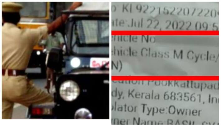 This is the reality of behind the story of man fined for driving without sufficient fuel by Kerala Police This is the reality of behind the story of man fined for driving without sufficient fuel by Kerala Police