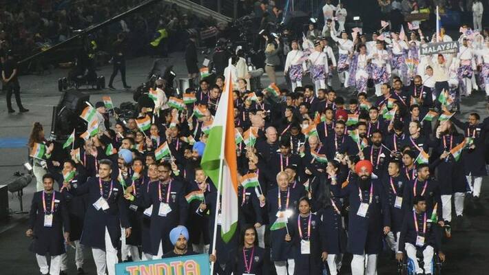 Commonwealth Games opening ceremony India athletes parade Commonwealth Games opening ceremony India athletes parade