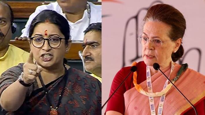 Sonia Gandhi Smriti Irani Parliament tiff: Congress, BJP lock horns Sonia Gandhi Smriti Irani Parliament tiff: Congress, BJP lock horns