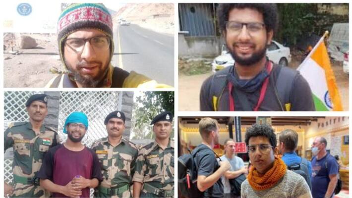 Sumit traveled thousands of kilometers to know about India Sumit traveled thousands of kilometers to know about India