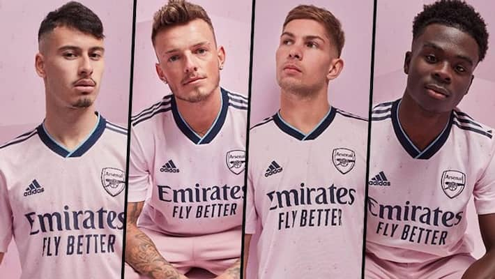 Arsenal's new pink 2022-23 third kit celebrates the local community - ESPN