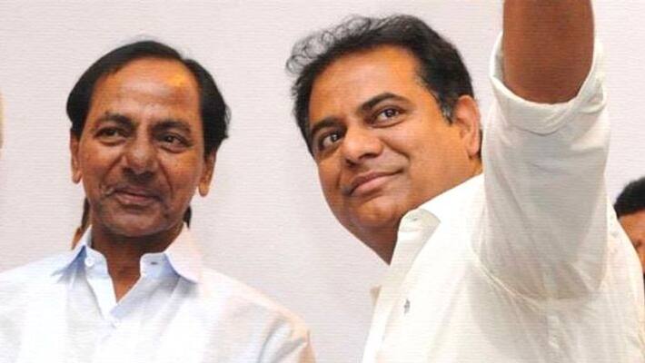 telangana minister KTR tweets photo of two children who trying to see cm kcr telangana minister KTR tweets photo of two children who trying to see cm kcr