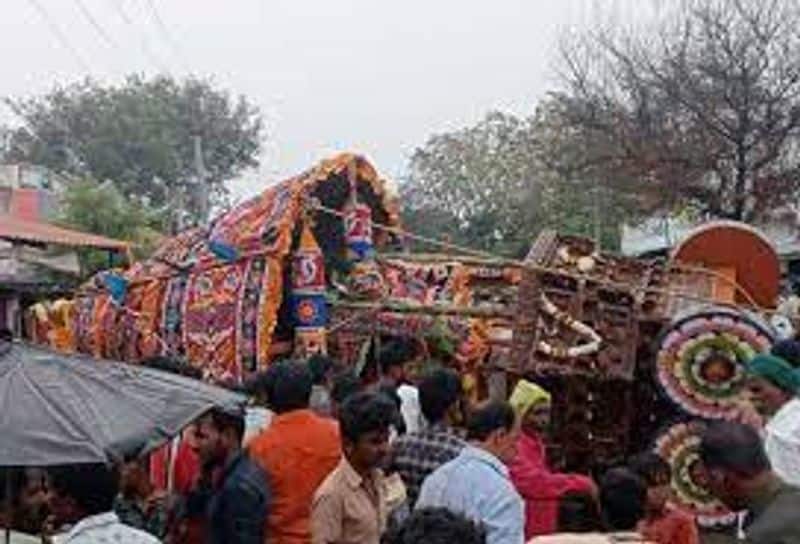 Chariot falls down accident in Pudukottai