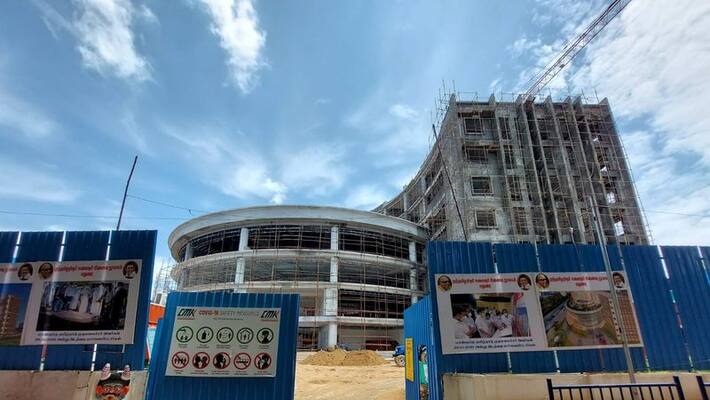 A worker died while working on the building of kalaingar library under construction in Madurai A worker died while working on the building of kalaingar library under construction in Madurai