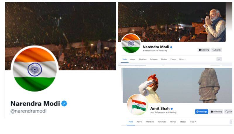Rahul Gandhi Congress leaders change social media display pics to Nehru holding tricolour