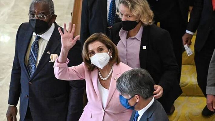 US House Speaker Nancy Pelosi lands in Taipei Taiwan Defying China Warnings US House Speaker Nancy Pelosi lands in Taipei Taiwan Defying China Warnings