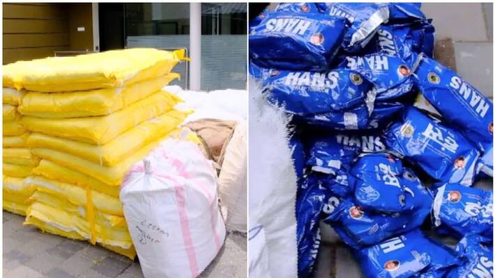 seized 50,000 packet hans in thrissur seized 50,000 packet hans in thrissur