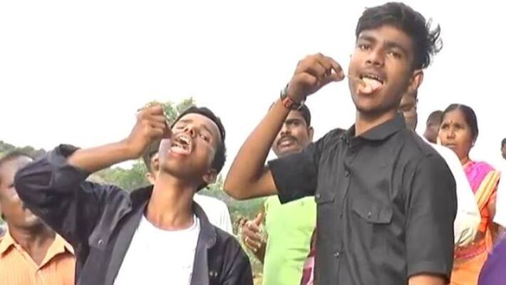 devotees throng village to offer prayers to scorpion god in karnataka devotees throng village to offer prayers to scorpion god in karnataka