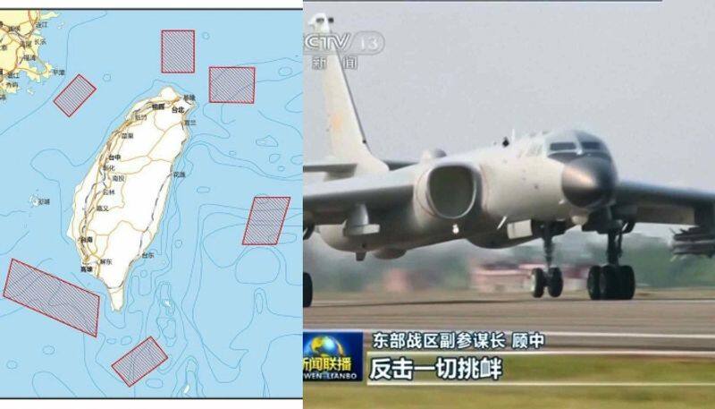 China launches 43 aeroplanes and performs "strike drills" above Taiwan.